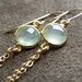 Prehnite Vermeil and 14kt Gold Filled Tassel Earrings SALE
