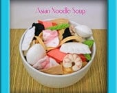 Natural Wool Felt Play Food - Asian Noodle Soup
