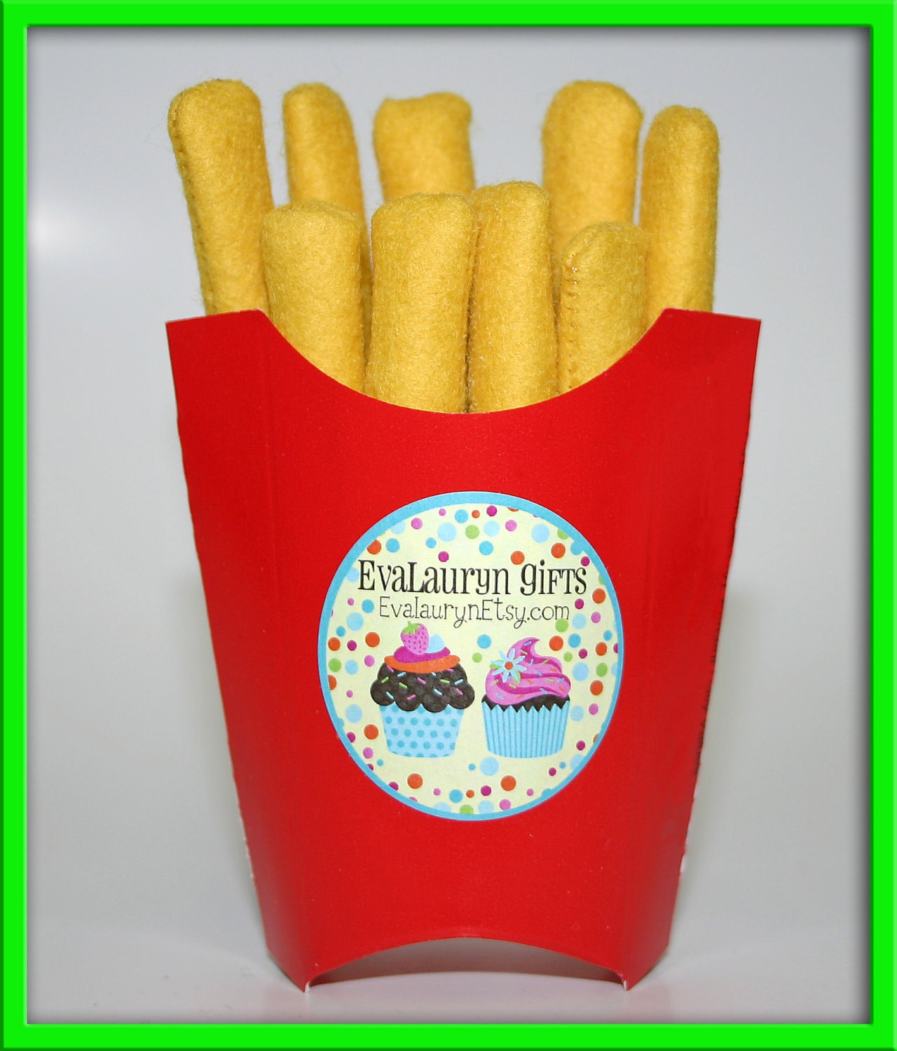 Wool Felt Play Food - French Fries - Made with Beautiful 100% Natural Merino Wool Felt