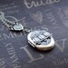 Necklace Locket - Silver Scent Locket Necklace - Antiqued Silver - Lace - Enchanted Woodland Baby Owls - By TheEnchantedLocket
