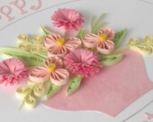 Birthday card - paper quiling