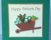 Quilled Father's day card, handmade gardening