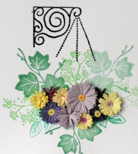 Quilled birthday card handmade quilling flowers