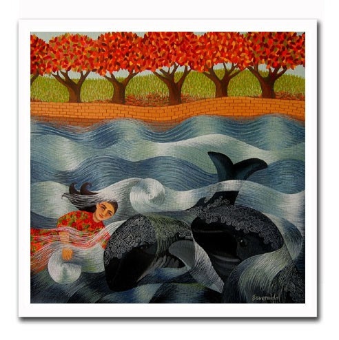 The Singing Whales print