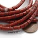 4 Lots of 4mm Heishe Red Jasper Gemstone Beads 16-Inch Strand - Reserved for Angie