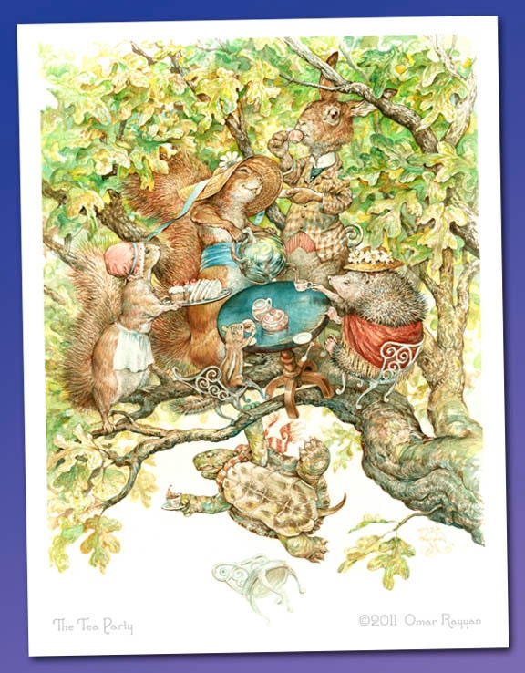 The Tea Party (mini print)