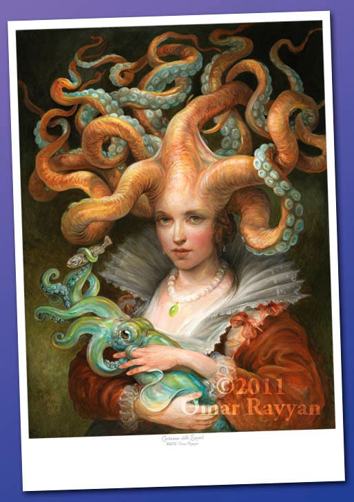 Contessa with Squid (print)