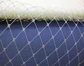 1 yard Ivory French Netting, Russian Bridal Veil, for Feathers Fascinator, birdcage veil.