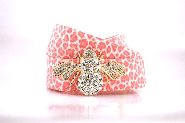 Pink Leopard Belt