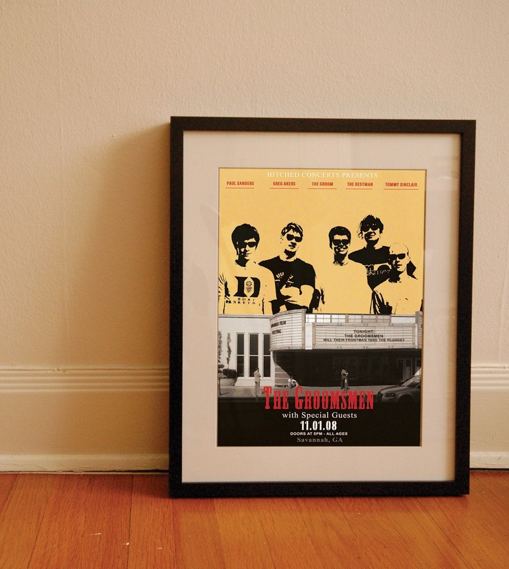 Custom Groomsmen Poster Gift