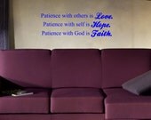 BEAUTIFUL QUOTE love hope faith GOD decal sticker wall vinyl beautiful nice words