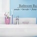 BATHROOM RULES decal sticker wall vinyl cute words nice clean