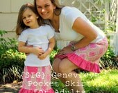 INSTANT Download SIG Genevieve Pocket Skirt - Sewing Pattern for ADULT size 0 to 14