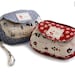 Mini clutch sewing pattern with Double zippers in PDF -- Cute hamburger
