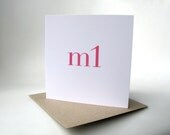 m1 new baby greeting card