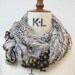 Crinkle Silk Daisy Printed Scarf for any season
