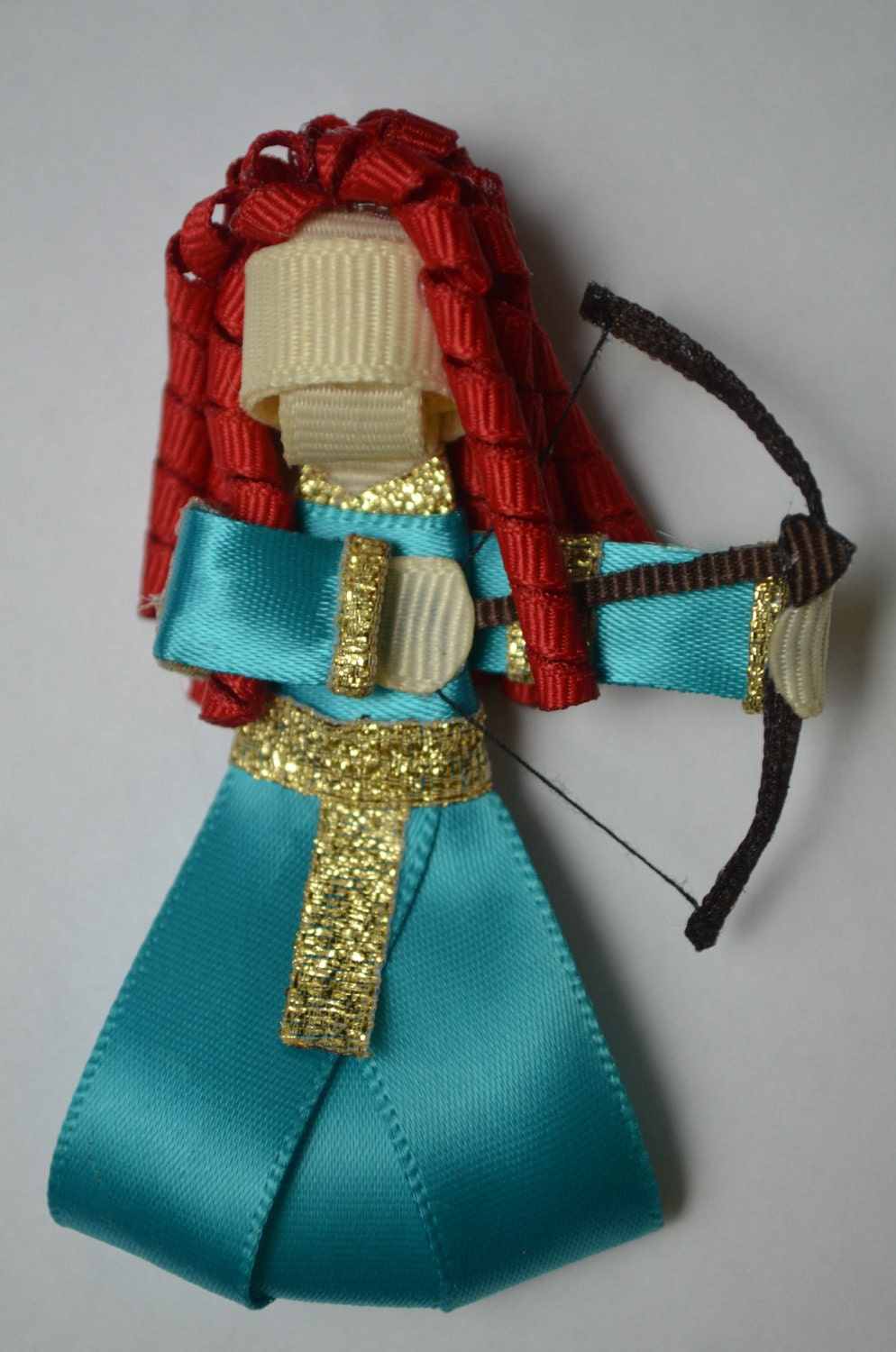Merida inspired hair clip