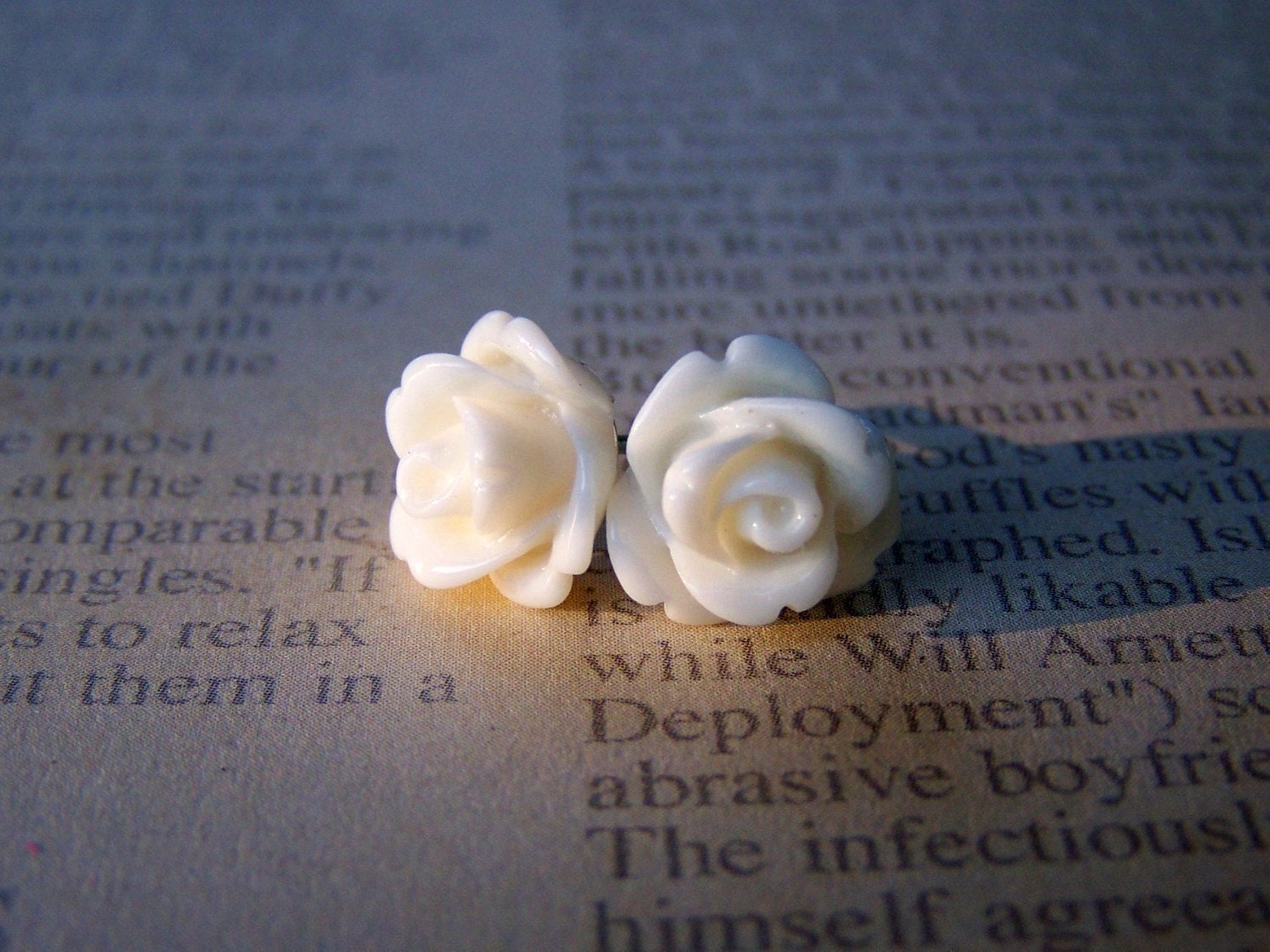 Ivory Rose Earrings