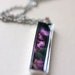 Mothers Day Sale 20% OFF Violets for a Girl  - Photograph Pendant Necklace - original photography