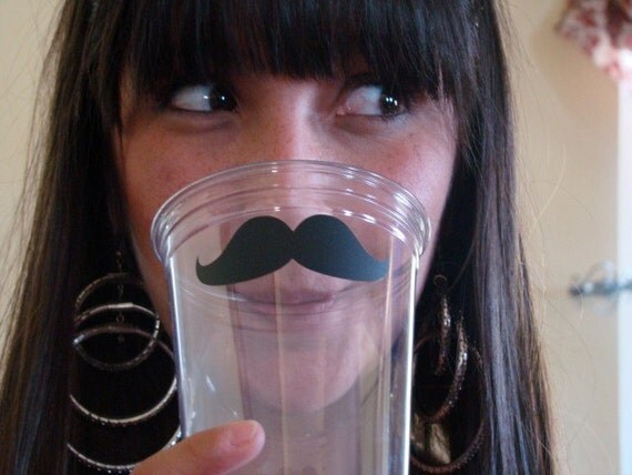 Disposable Mustache Party Cups - 50 pack