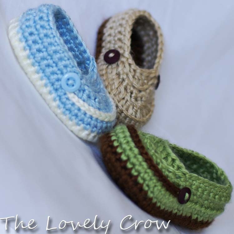 Booties Crochet Pattern for LITTLE MISTER LOAFERS digital