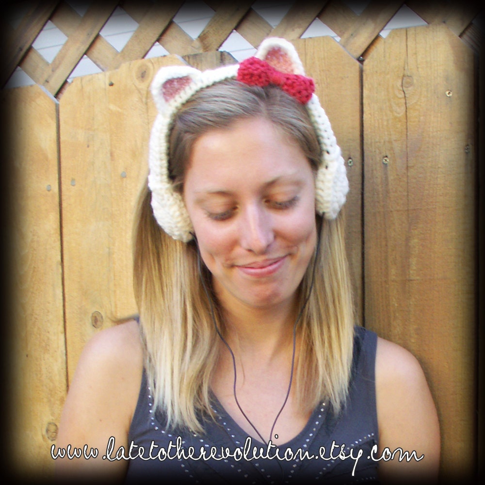 Cat's Meow Crochet Headphones