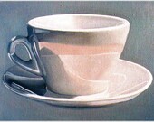 Art Print --Cup and Saucer--From Original Oil Painting