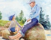 Custom Portrait, special order--Original Water Color Painting