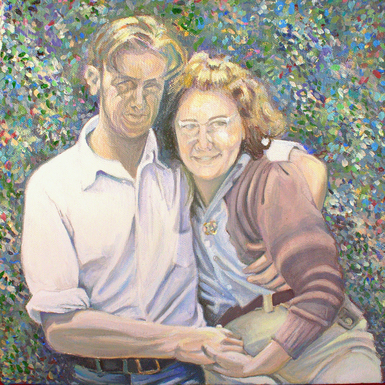 Original Painting--Custom portrait--Acrylic Painting Made to Order From Photo