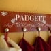 Custom Stocking Hanger Vinyl Wood Sign