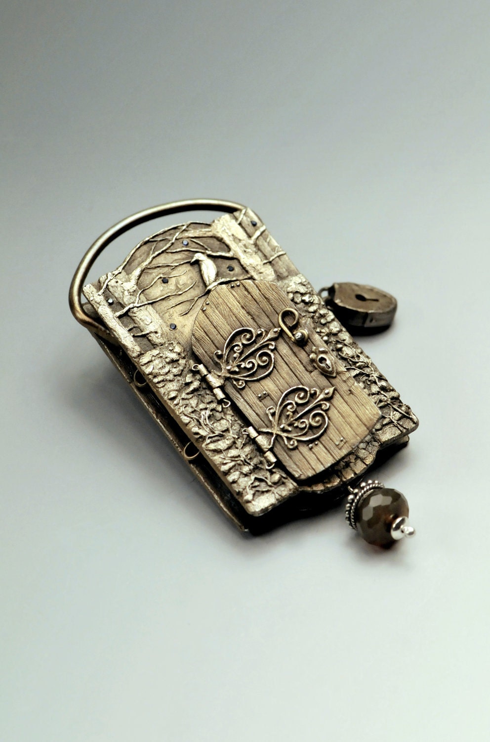 RESERVED Listing/ Custom Garden of Good and Evil pendant locket for Cheryl