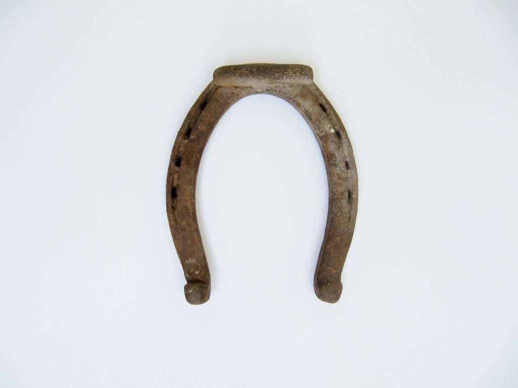 One Single Rustic Horseshoe for Luck - Modred12