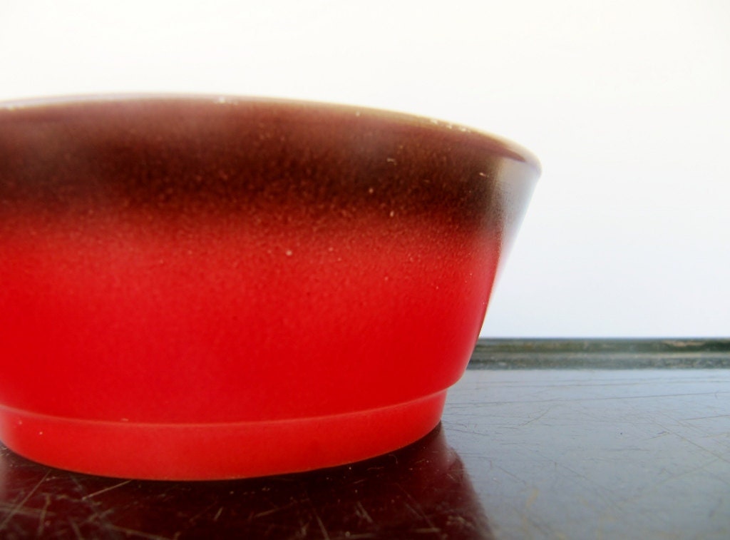 Fire King Brown Red Bowl