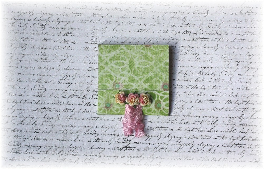 Mini Matchbook Stick Pins Spring Flowers for Scrapbooking or Cardmaking