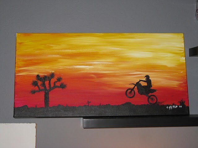 dirt bike paintings
