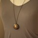 Hot Air Balloon Locket Pendant, Long Unique Necklace, Dark Vintage Locket, Gold Jewellery, Whimsical Jewelry