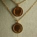 Son and Daughter Pendant Necklace, Personalized Mother's Day Gift, Gold Layered Chains Duo, Simple Silhouette Charms
