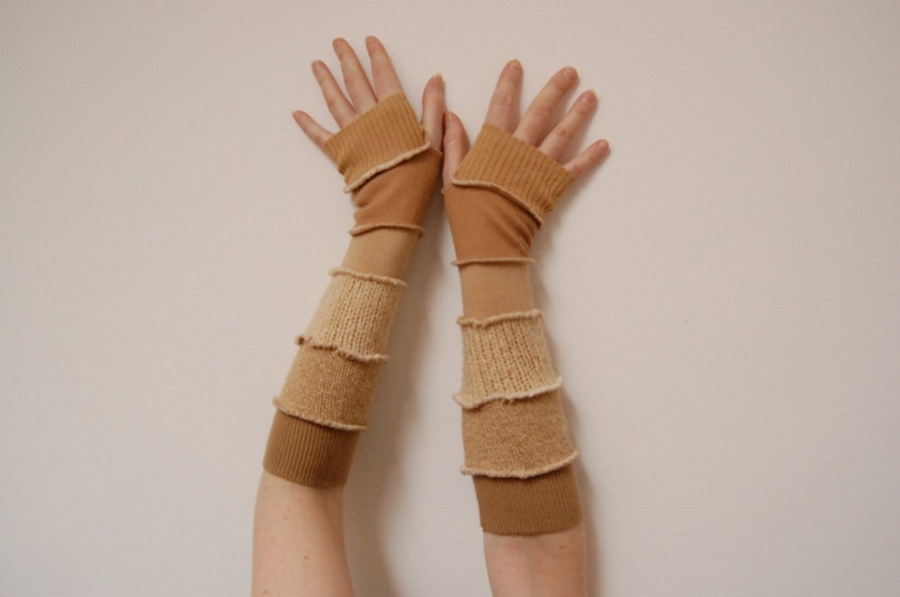 Gloves Mittens Fingerless Sleeves Arm Warmers Upcycled Sweaters Man Teens Eco Friendly Funky Style Winter Fashion Recycled Clothing