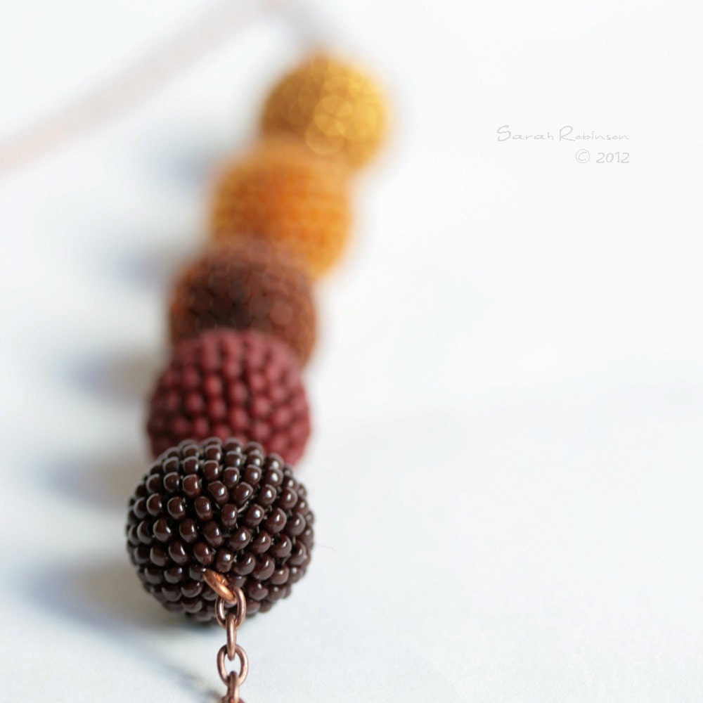 Siena Brown Necklace Topaz Beaded Beads