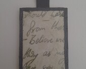Literary art pendant - "Tristram Shandy"