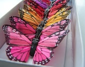 12 Feather Butterflies for Hair Pins, Favors, Wedding Cake