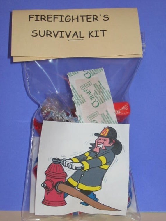 FIREFIGHTER'S SURVIVAL KIT FIRE HYDRANT by howadorable on Etsy