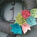 Yarn Wreath Felt Handmade Door Decoration - Breezy 12in