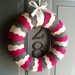 Wreath Felt Handmade Door Decoration - Wave Hello 12in