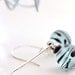 Blue Lampwork Glass Earrings