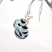 Blue Lampwork Glass Earrings