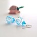 Bumpy Blue Glass Earrings