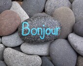 Bonjour Rock Greeting Note Card