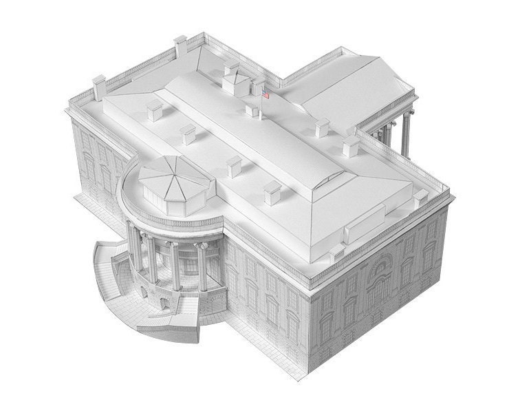 White House Paper Model (KIT)
