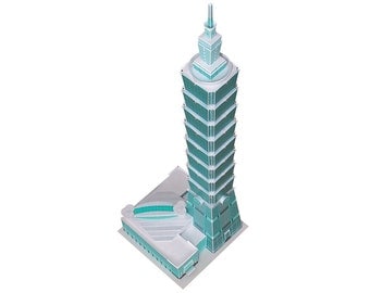 Taipei 101 Skyscraper Paper Model (KIT)